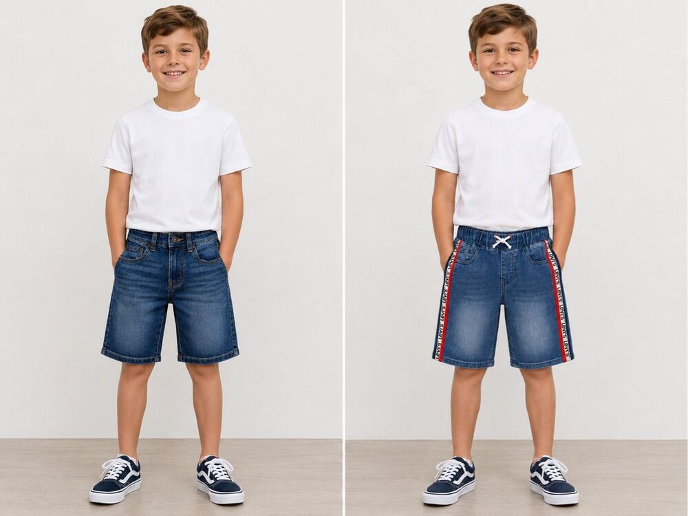 Lucky Brand/ Leviโs Denim Jogger Shorts Set Of Two Boys Size 8